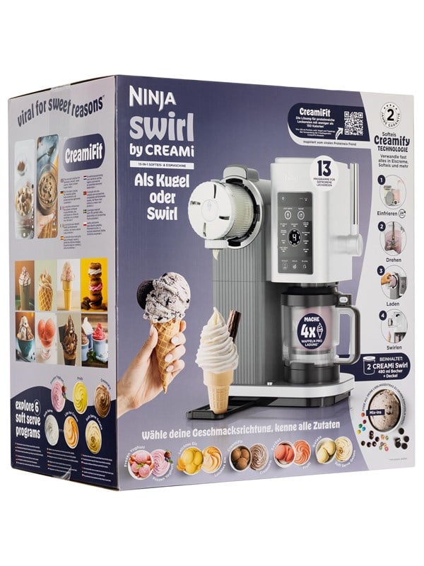 Ninja CREAMi Swirl NC701EU softice- og ismaskine
